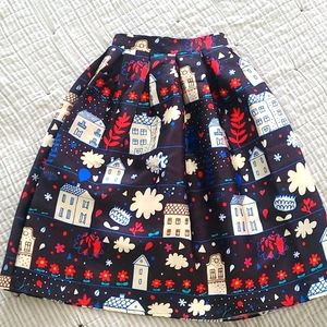 Printed tea skirt